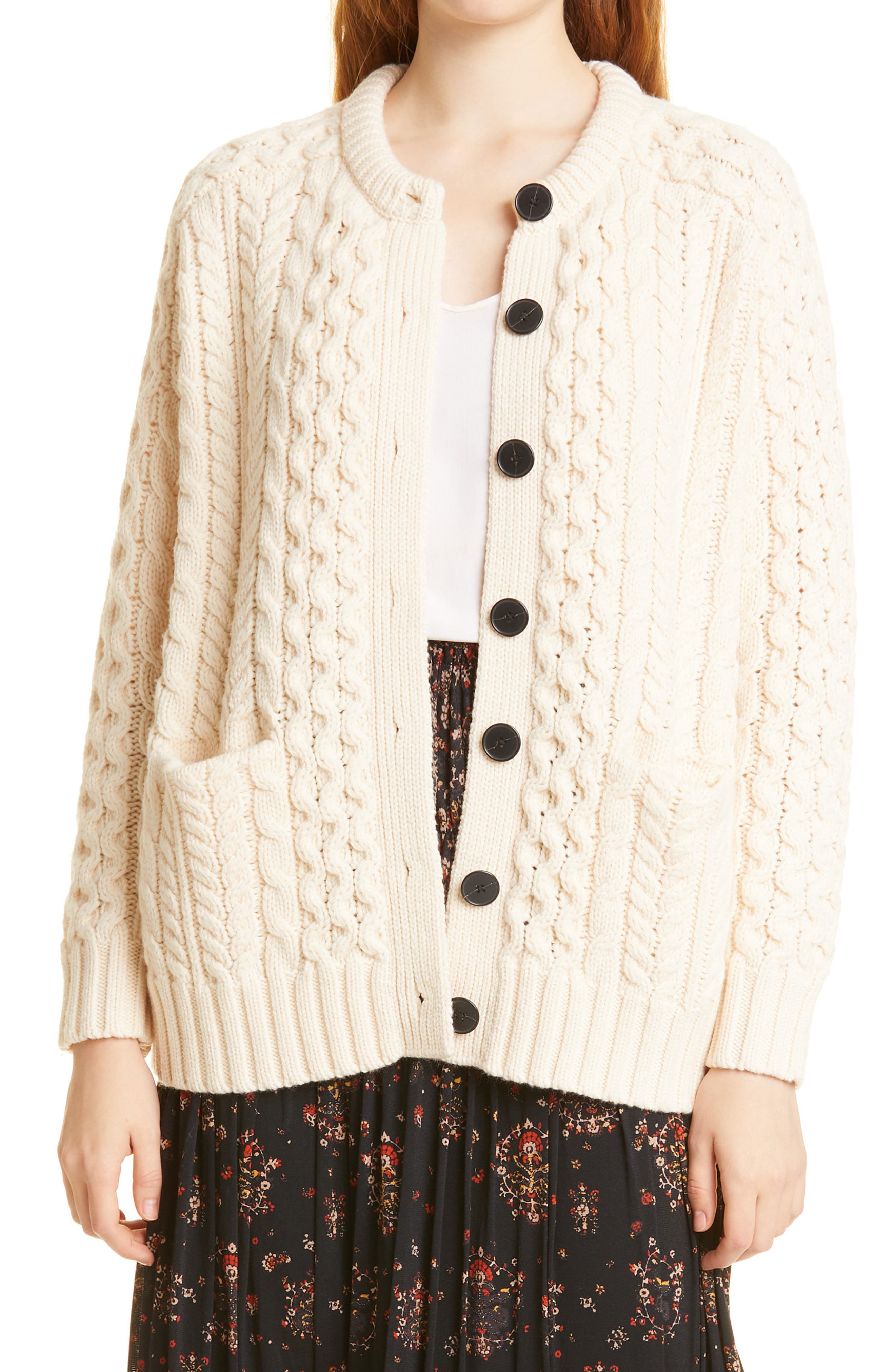 cable cardigan