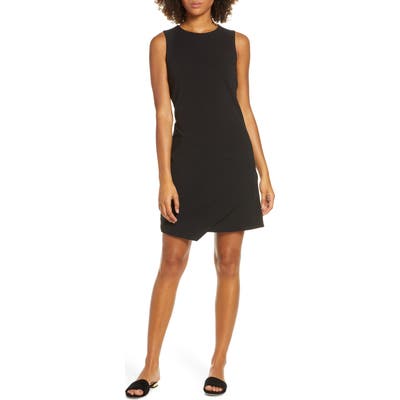 Sam Edelman Asymmetrical Hem Sheath Dress, Black