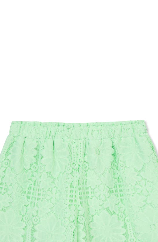 Shop Peek Aren't You Curious Kids' Lace Tunic Tank & Shorts Set In Green