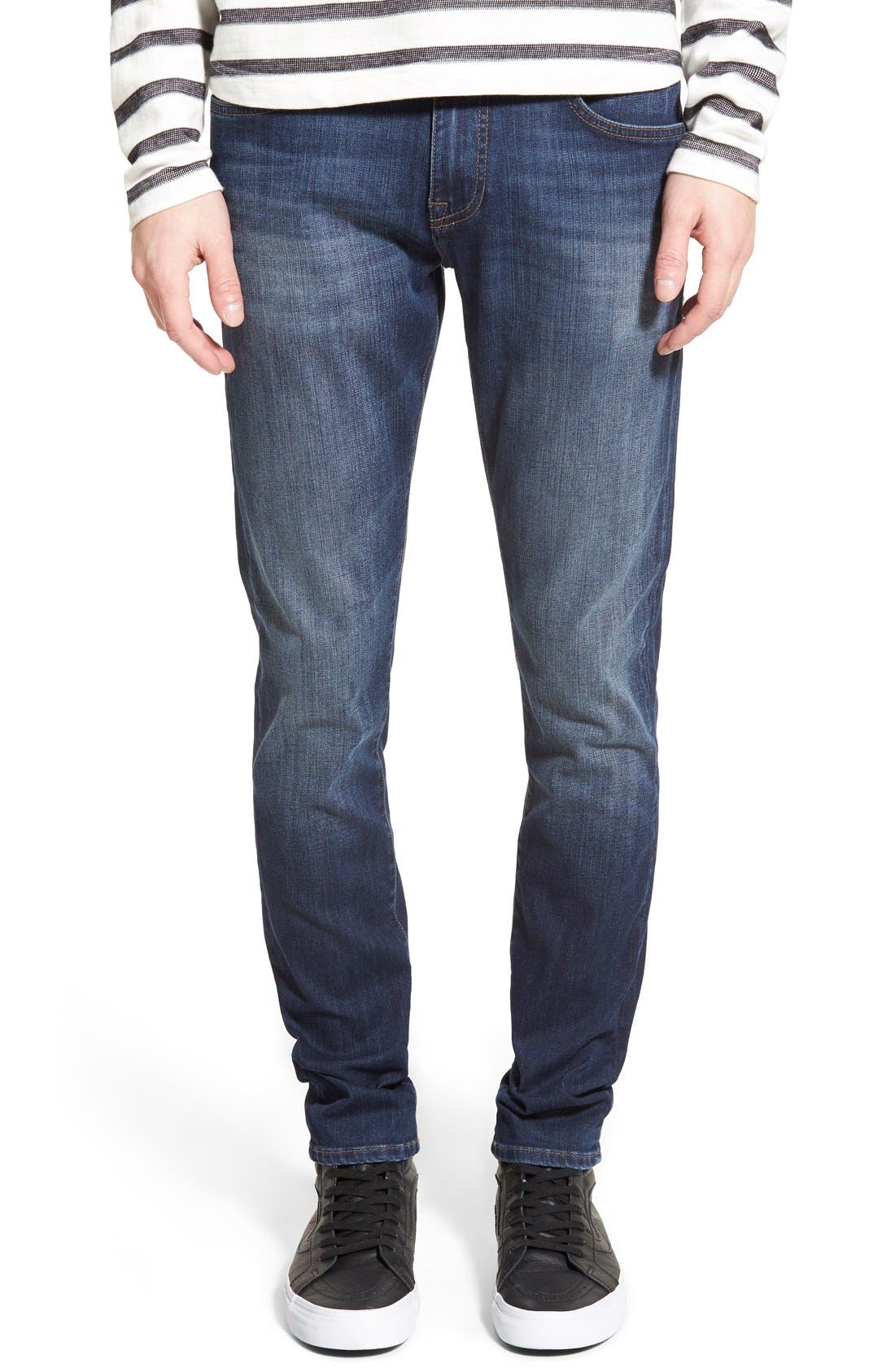 Mavi Jeans 'James' Skinny Fit Jeans (Dark Brushed Williamsburg) Nordstrom