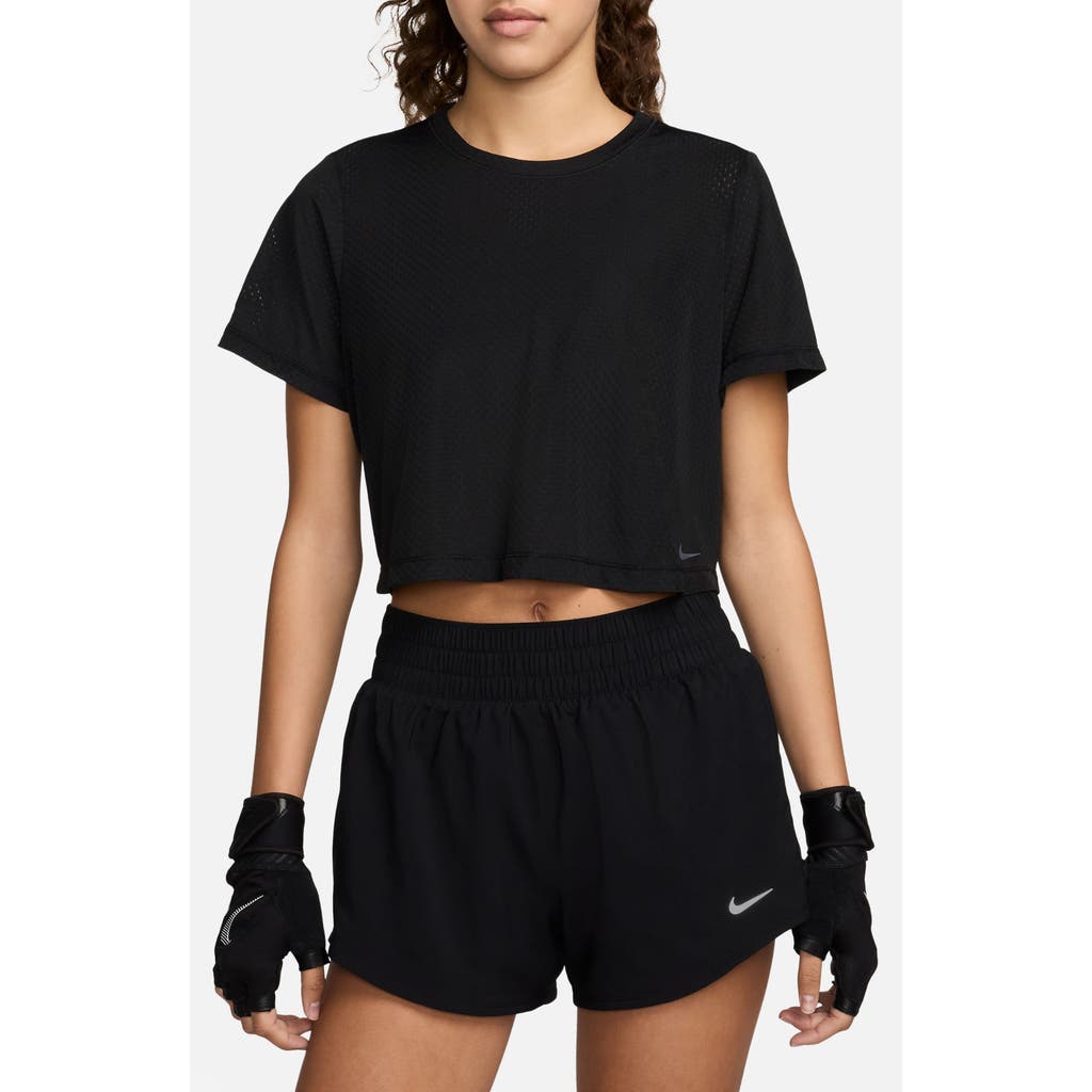 Nike One Classic Breathe Dri-fit T-shirt In Black/black