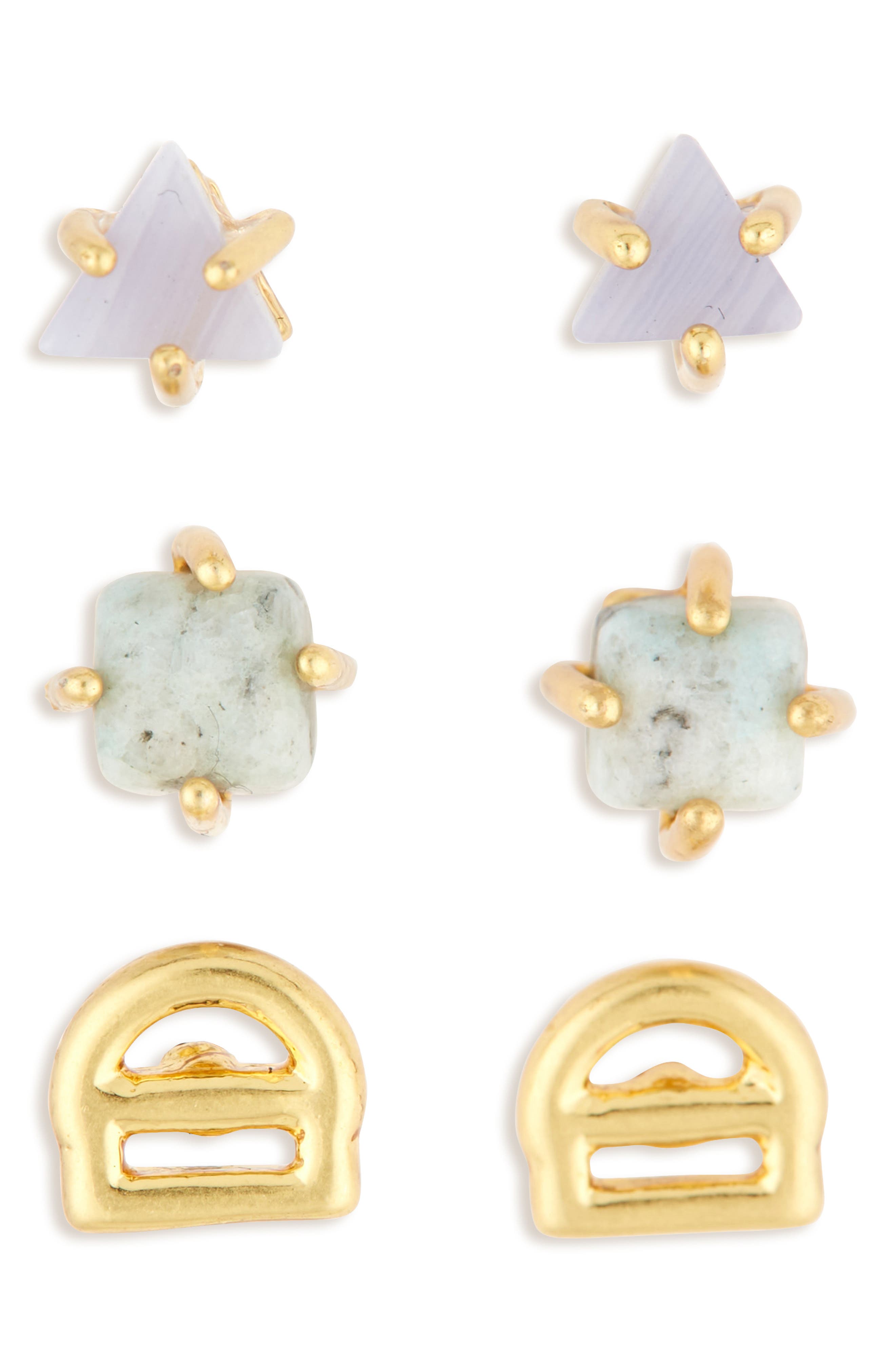 madewell gold star earrings