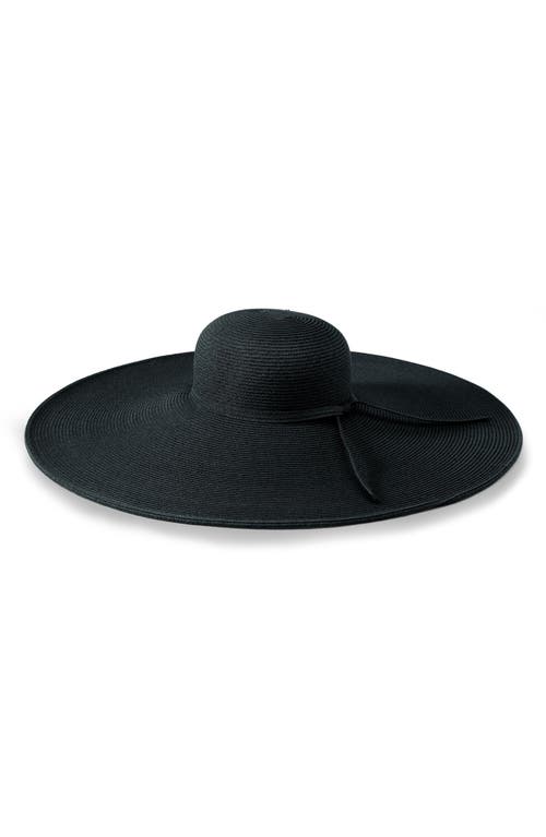 Ultrabraid XL Brim Straw Sun Hat in Black