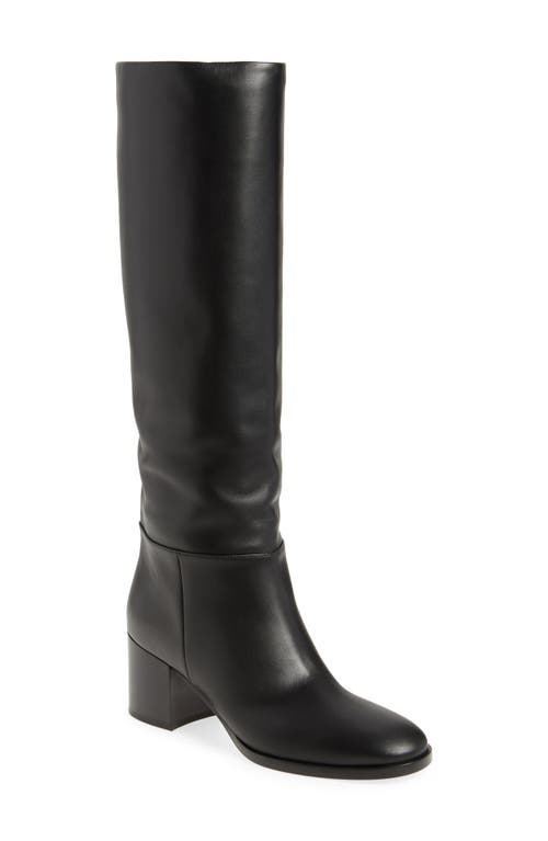 Gianvito Rossi Block Heel Tall Boot In Nero