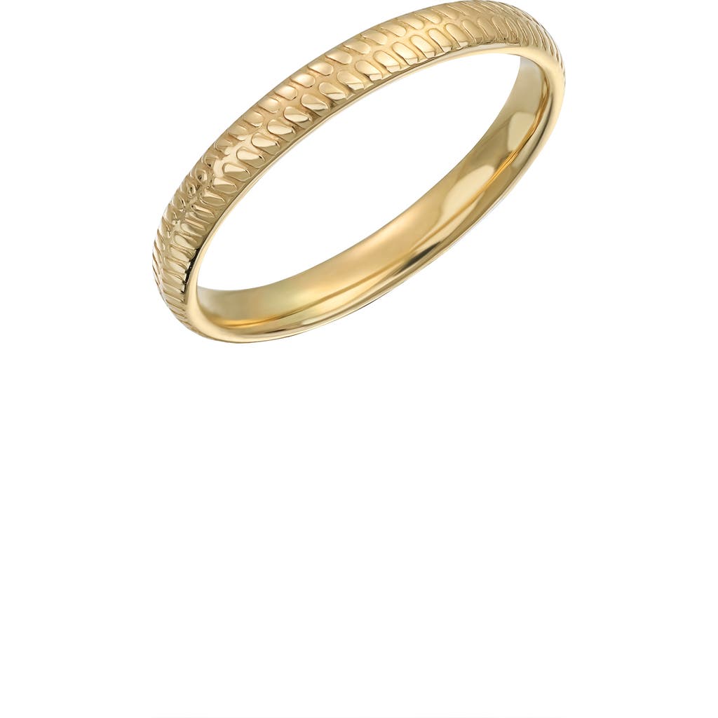 Bony Levy Blg 14k Gold Textured Stackable Ring In 14k Yellow Gold