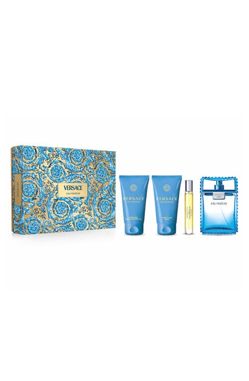 Versace Man Eau Fraîche Eau De Toilette 4-piece Gift Set $196 Value In No Color