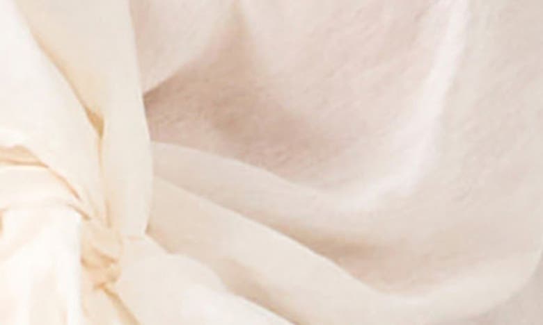 Endless Rose Front Twisted Puff Sleeve Top In White