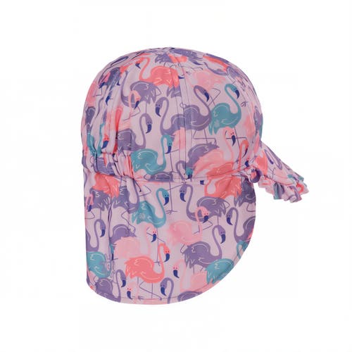 Uv Skinz Swim Flap Hat In Fancy Flamingos