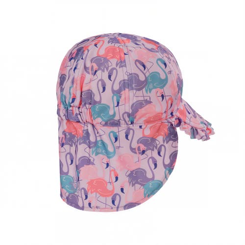 Shop Uv Skinz Swim Flap Hat In Fancy Flamingos