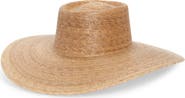 Lack of Color Palma Wide Brim Straw Boater Hat