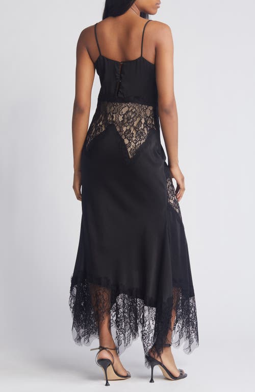 Bardot Dalton Lace Trim Midi Dress In Black