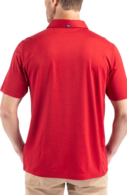 Shop Cutter & Buck Comfort Performance Jersey Polo In Cardinal Red