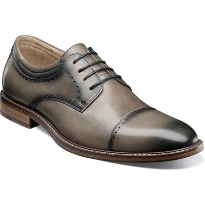 Stacy Adams Flemming Cap Toe Derby, Grey