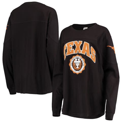 Women's San Francisco Giants Black Oversized Long Sleeve Ombre Spirit Jersey  T-Shirt