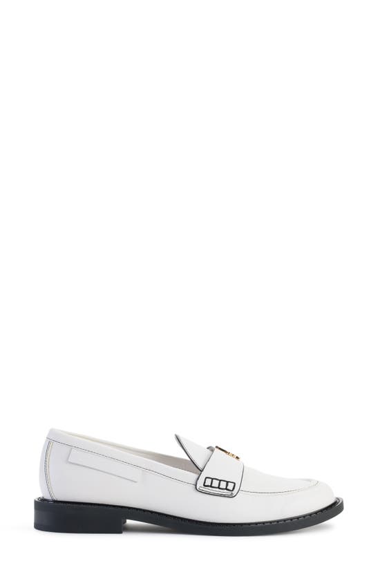 Karl Lagerfeld Riya Cat Loafer In Bright White
