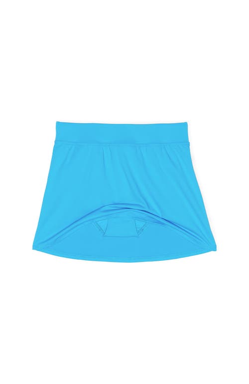 Shop Lands' End Plus Size Chlorine Resistant Tummy Control Swim Skirt Swim Bottoms In Turquoise