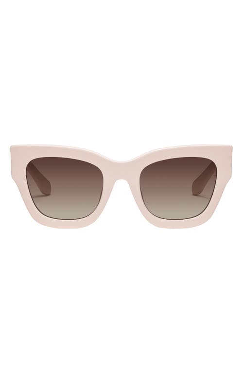 By the Way 46mm Square Sunglasses in Champagne /Brown