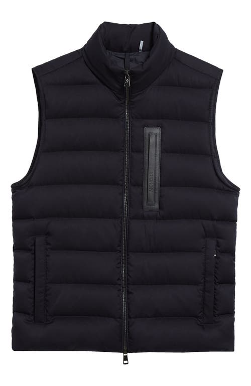 Shop Moncler Giaf Down Vest In Navy