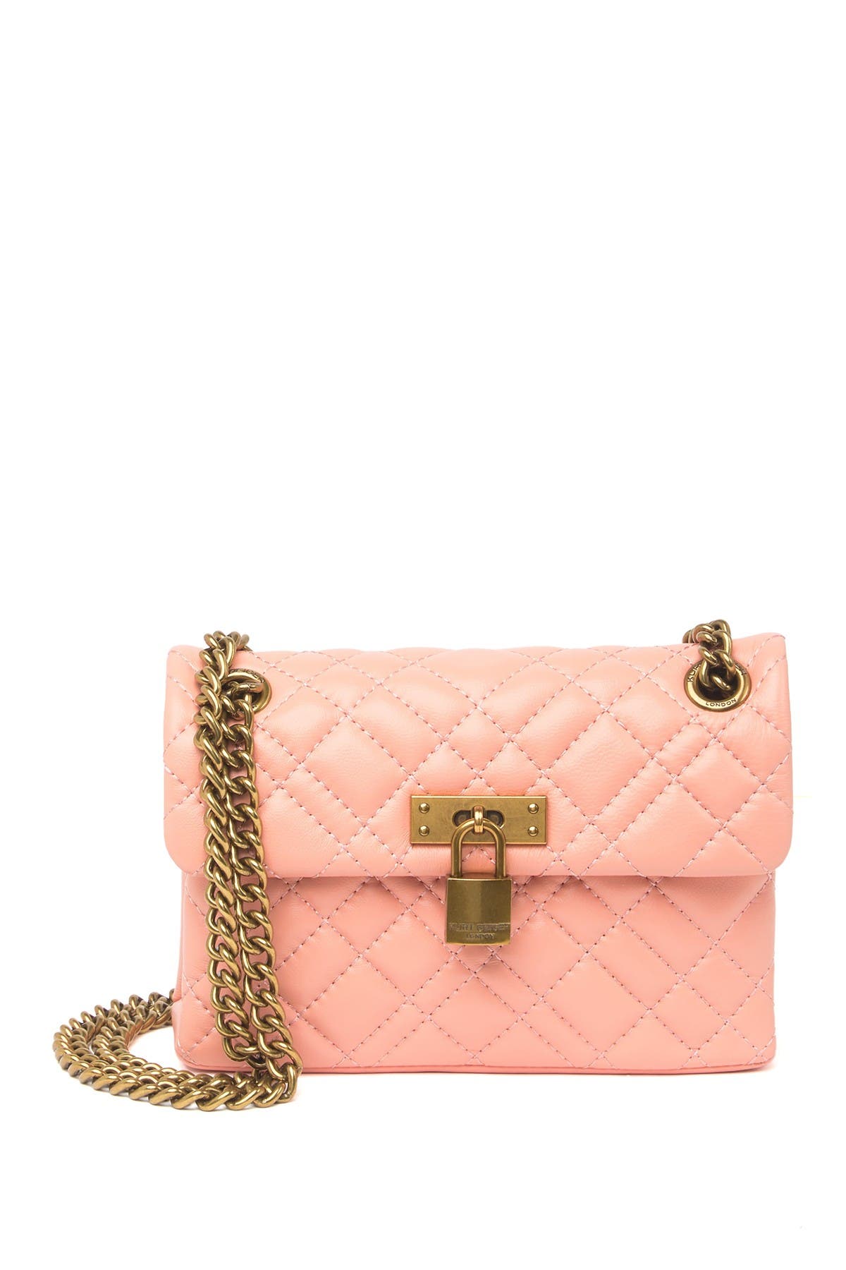 Kg Kurt Geiger Mini Brixton Lock Crossbody Bag In Pink