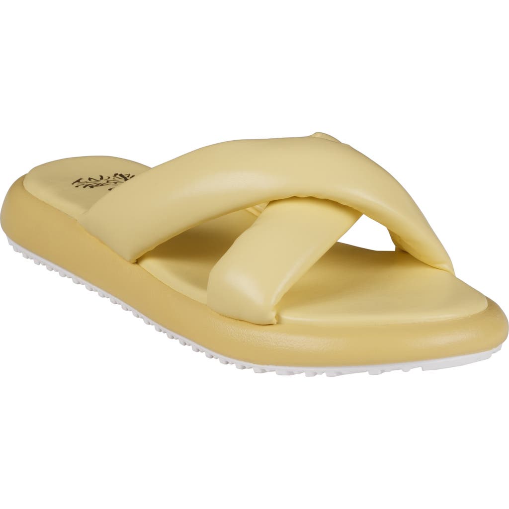 Good Choice New York Nalani Slide Sandal In Yellow