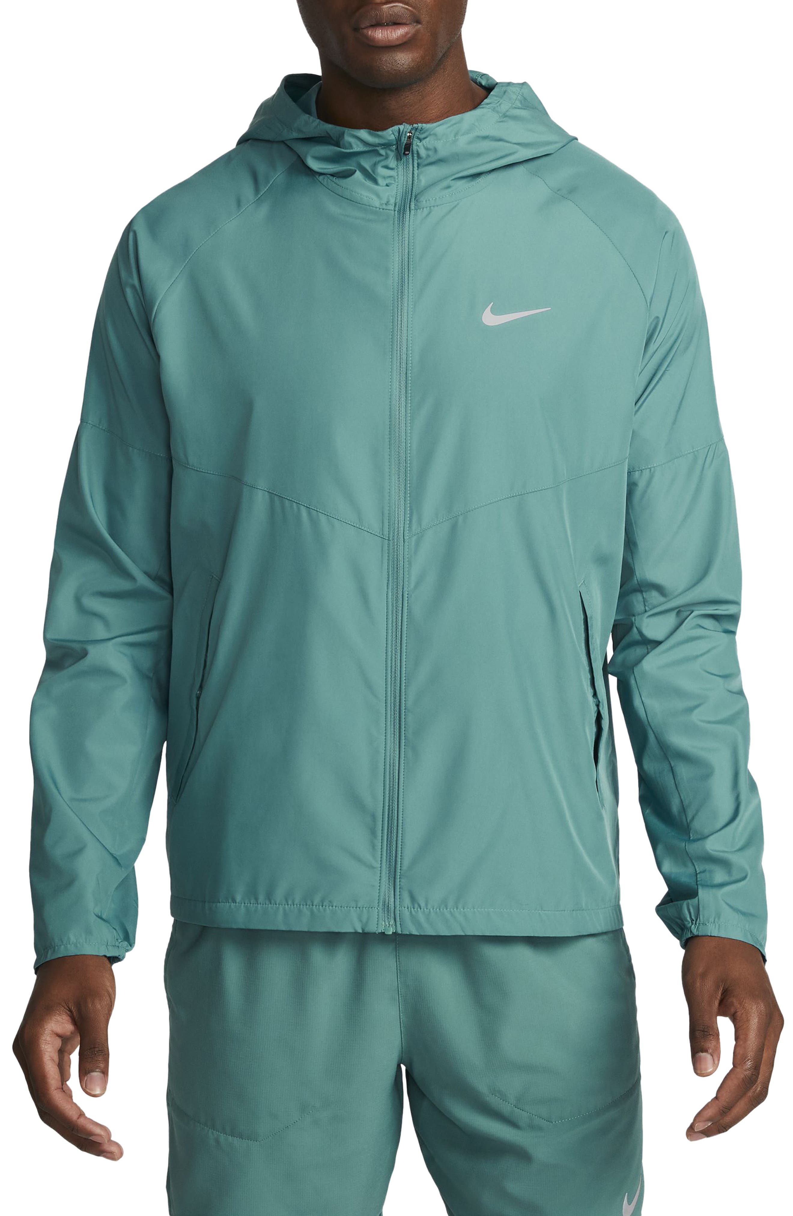 Nike Men's 2021-22 City Edition Denver Nuggets Blue Full Showtime Full Zip Short Sleeve Jacket, Small