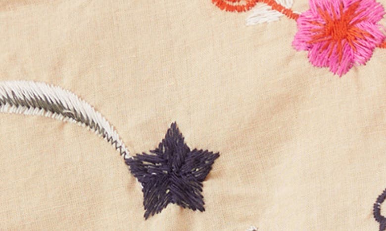 Shop Nasty Gal Floral Embroidered Cotton Crop Tank In Ecru