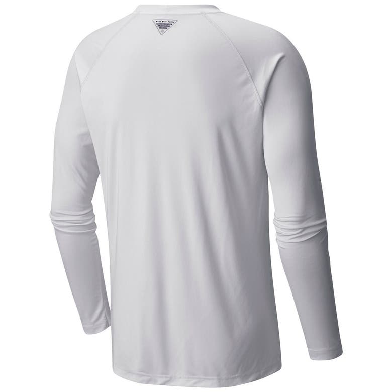 Shop Columbia White Buffalo Sabres Terminal Tackle Omni-shade Raglan Long Sleeve T-shirt