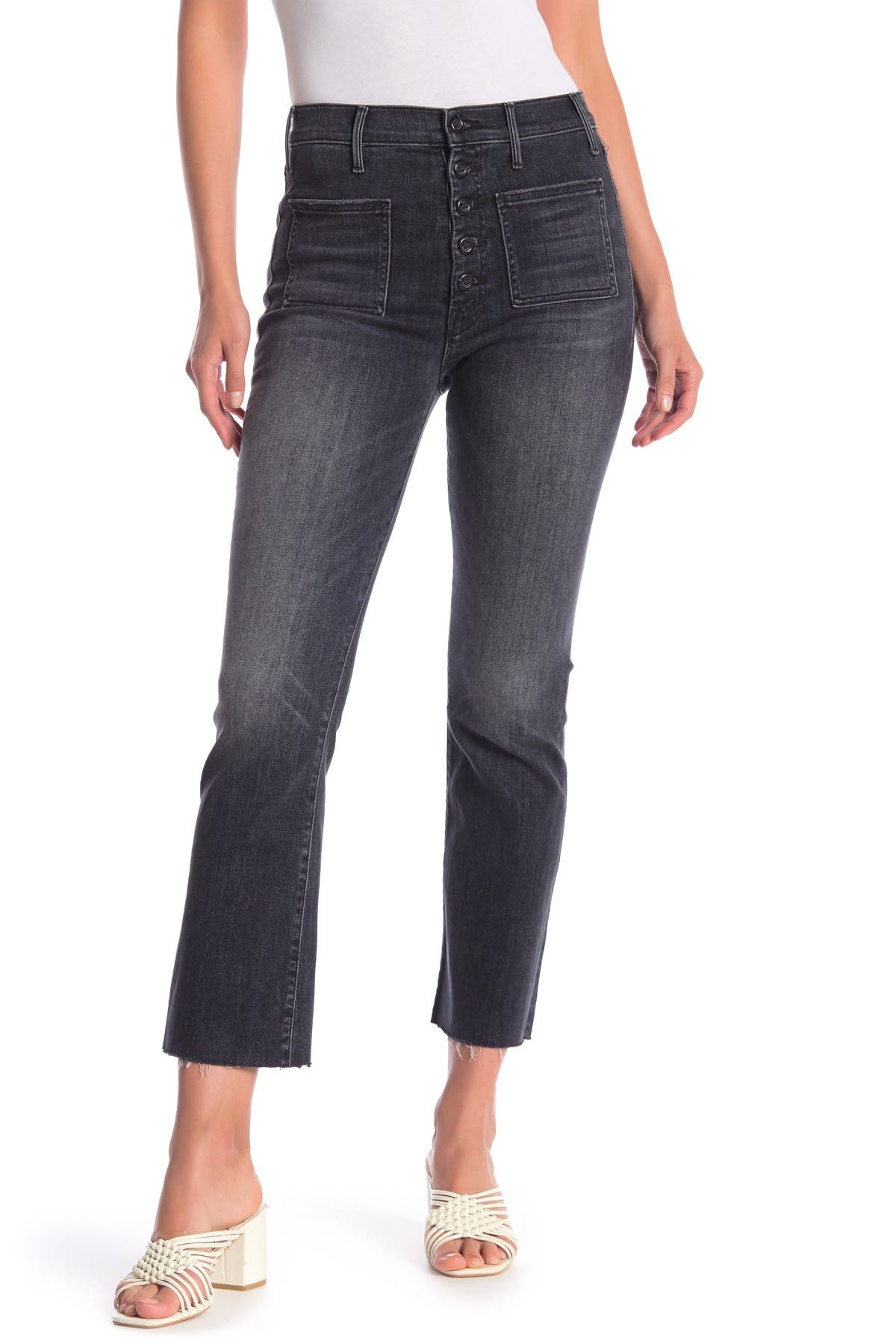 MOTHER | The Patch Pocket Hustler Ankle Crop Jeans | Nordstrom Rack