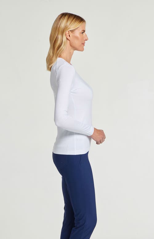 Anatomie Tony Pima Cotton Long-sleeve Top In White