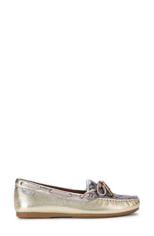 Kurt Geiger London Eagle Metallic Loafer In Silver