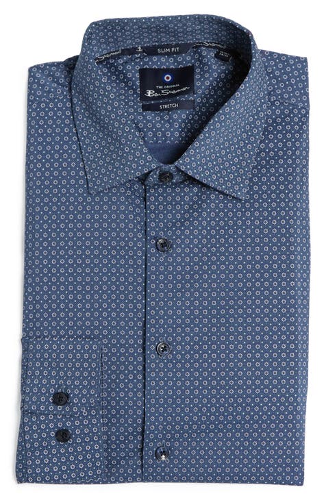 TailorByrd Big Boys Peri Blue Floral Dot Button-Down Shirt Reviews ...