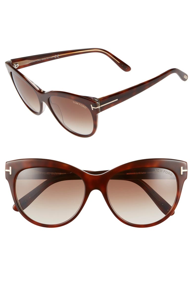 Tom Ford Lily 56mm Cat Eye Sunglasses Nordstrom