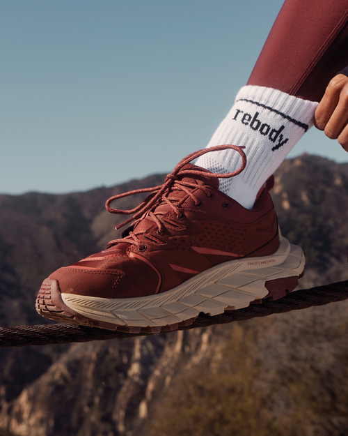 Rebody Active Ready To Mid Crew Socks In White