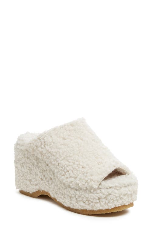 Rowan Platform Slide Sandal in Natural