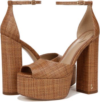 Sam Edelman Kori Patent Ankle Strap Platform Dress Sandals