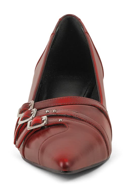 Shop Vagabond Shoemakers Lykke Pointed Toe Kitten Heel Pump In Red