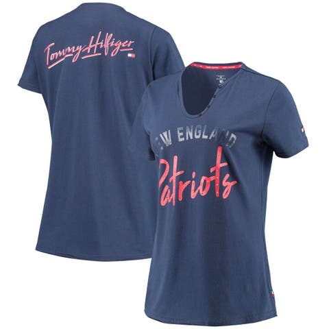 Tommy Hilfiger Women's Tommy Hilfiger Blue Tampa Bay Lightning Abigail  V-Neck Long Sleeve T-Shirt