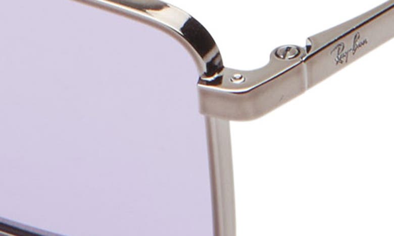 Shop Ray Ban Ray-ban Emy 59mm Tinted Rectangular Sunglasses In Gunmetal