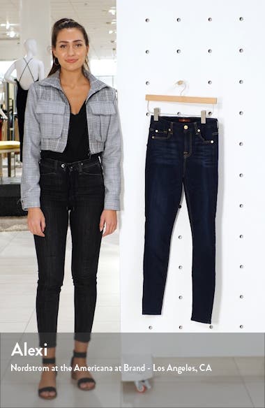 slim illusion high waist ankle skinny in tried and true