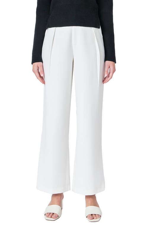 Endless Rose High Waist Stretch Pants In Ivory