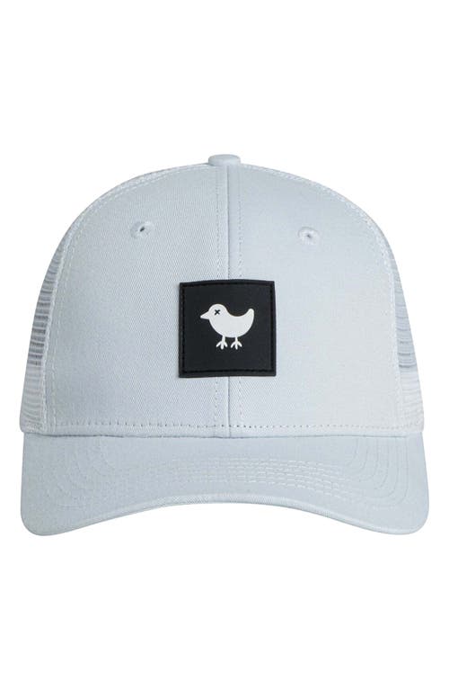 Bad Birdie Logo Patch Trucker Hat in White