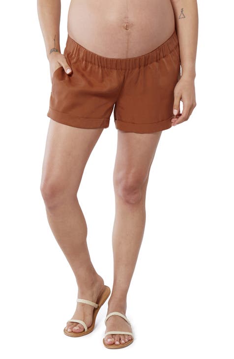 Vero Moda seamless longline shapewear shorts in beige