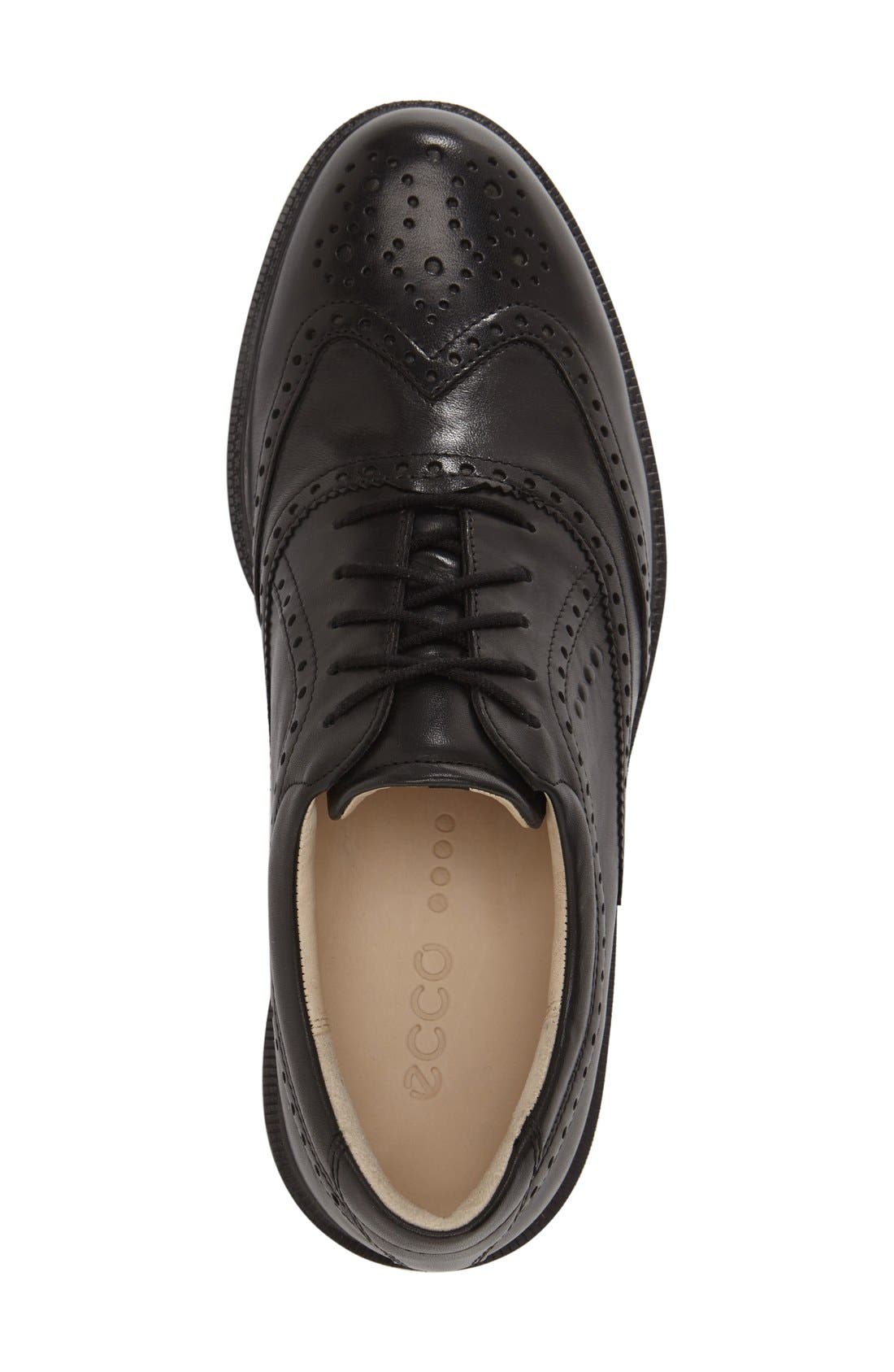 ecco wingtip golf shoes