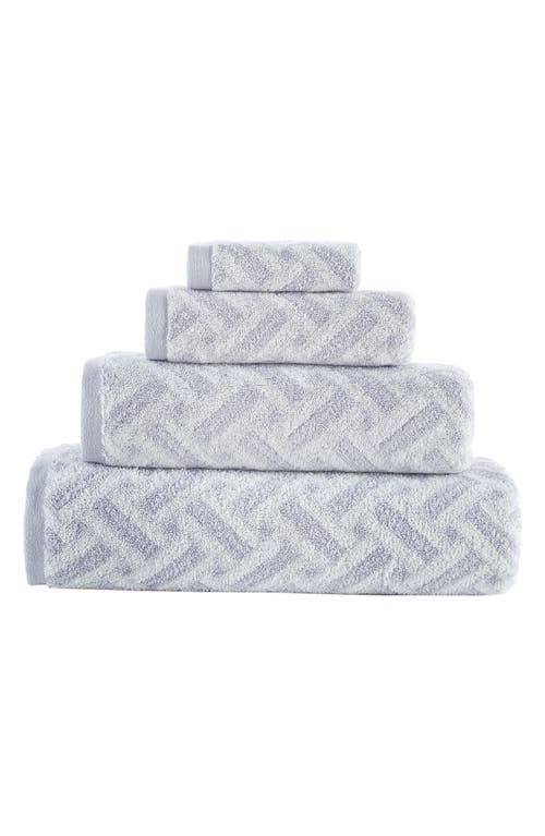 Brooks Brothers Crisscross Stripe Turkish Cotton Bath Sheet In Silver