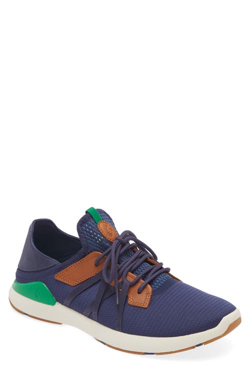 Shop Olukai Mio Li Sneaker In Navy/bamboo