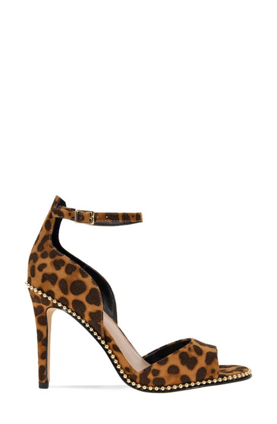 Bcbgeneration Jessika Snake Embossed Ankle Strap Sandal In Cheetah