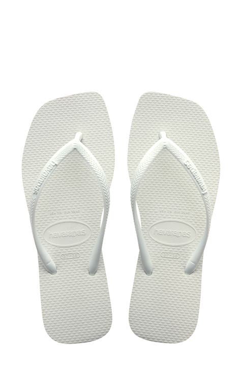  Havaianas Unisex Flip Flop Sandals, White, 8 US Men