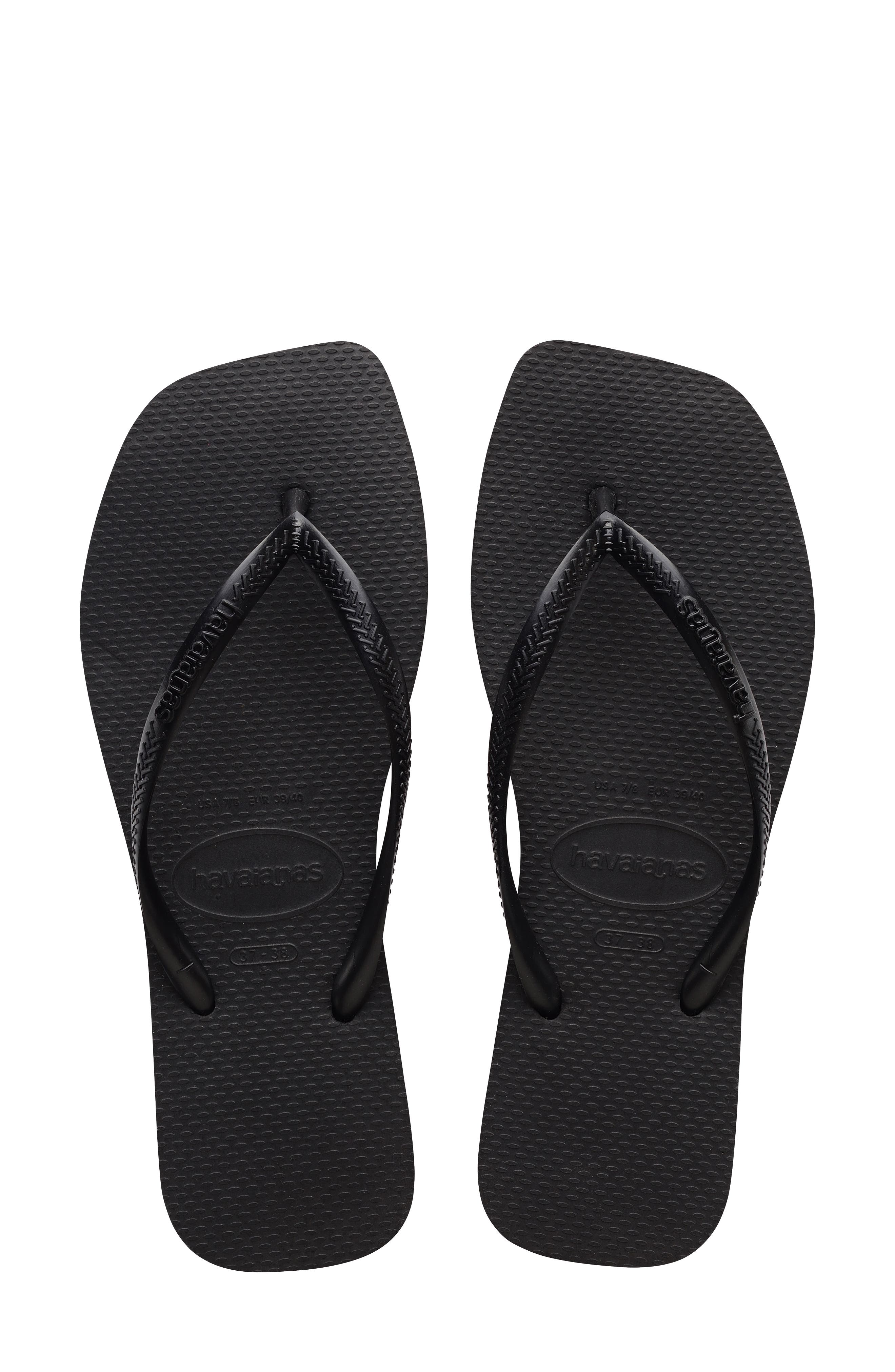 in Black Womens Shoes Flats and flat shoes Sandals and flip-flops Havaianas Slim Organic Flip Flops / Sandals shoes 