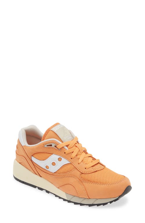 Saucony Shadow 6000 Running Shoe In Orange/white