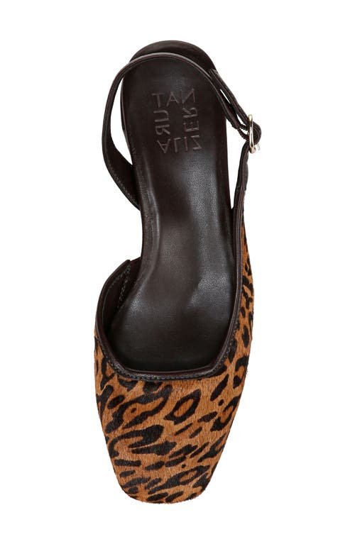 Naturalizer Jayla 2 Genuine Calf Hair Slingback Pump In Natural Brown Multi